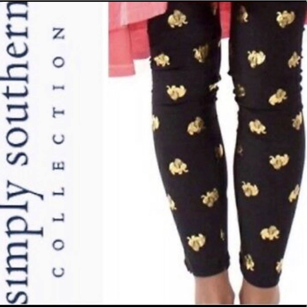 🆕Simply Southern | Golden Elephant Legging NWOT